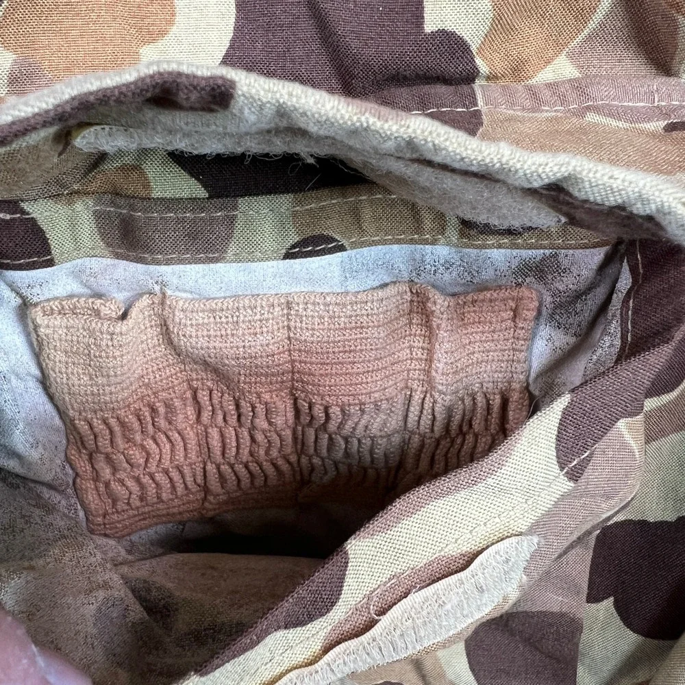 Vintage 90s Cabela's‎ Gore-Tex Duck Camo Hunting Parka Men L USA Made Frog Skin